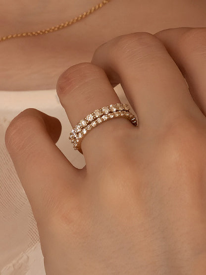 Filigraner 1 Karat Lab-Grown Diamant Memerie-Ring (VVS, D-E)