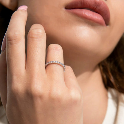 Filigraner 1 Karat Lab-Grown Diamant Memerie-Ring (VVS, D-E)